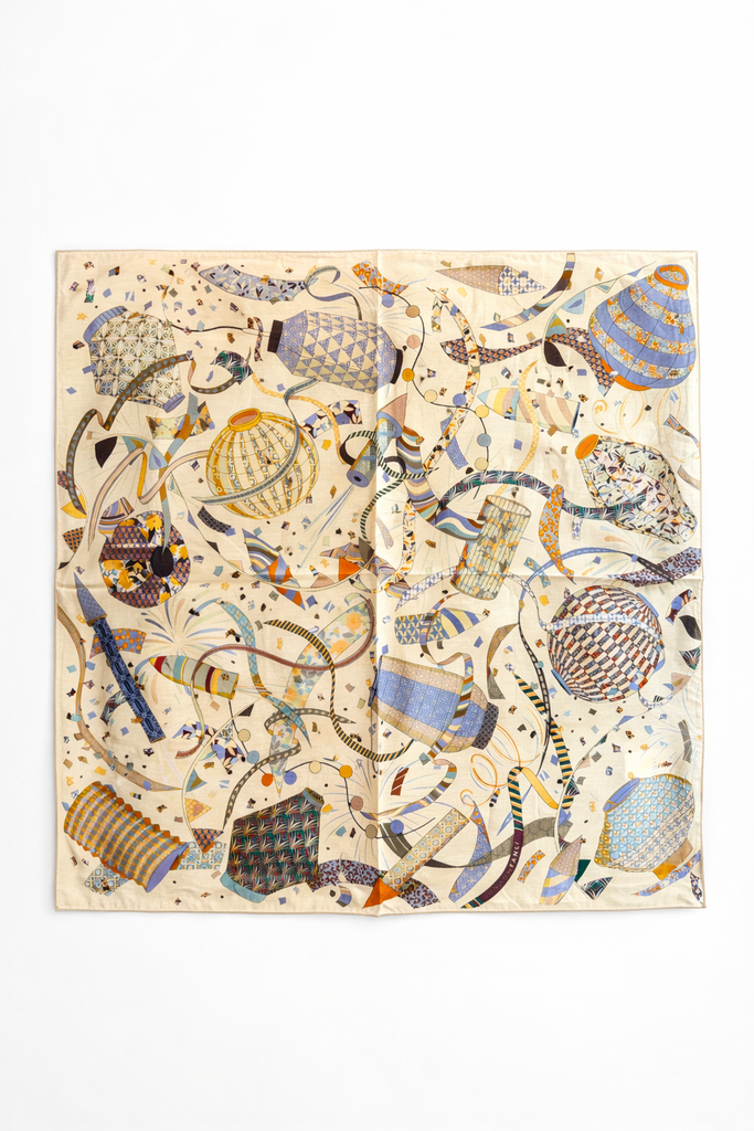 Foulard Lanternes Bleu