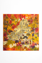 Foulard Temple Tropical Multicolore 70x70