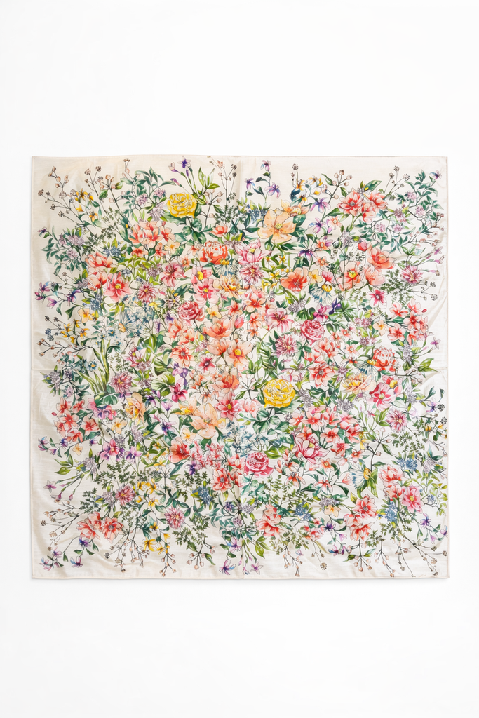 Foulard Bouquet Floral 70x70