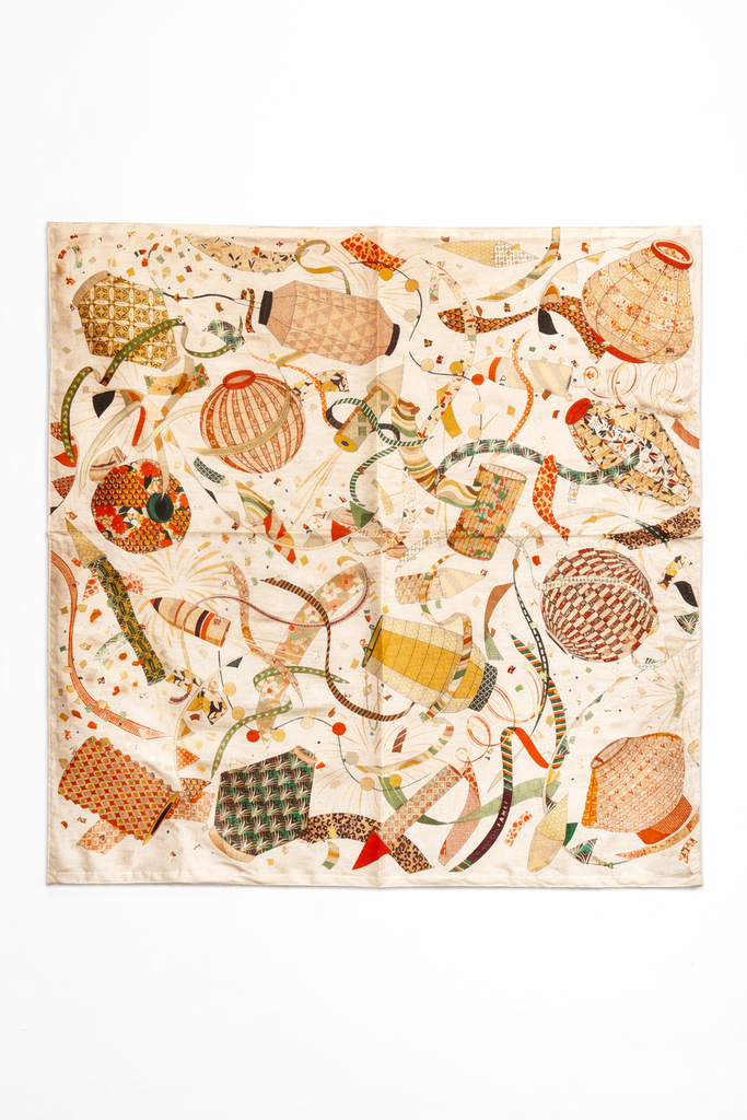 Foulard Lanternes Beige