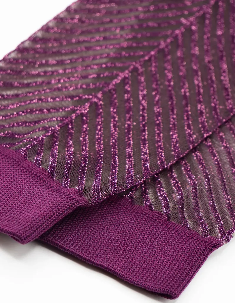 Chaussettes SAPIN PRUNE (36-38)