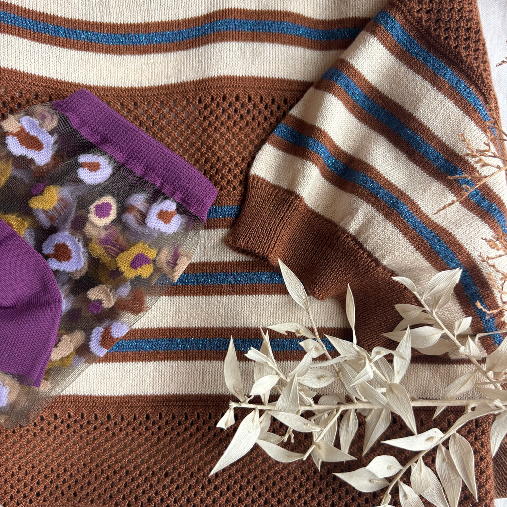 Top Rayé Caramel (S/M)