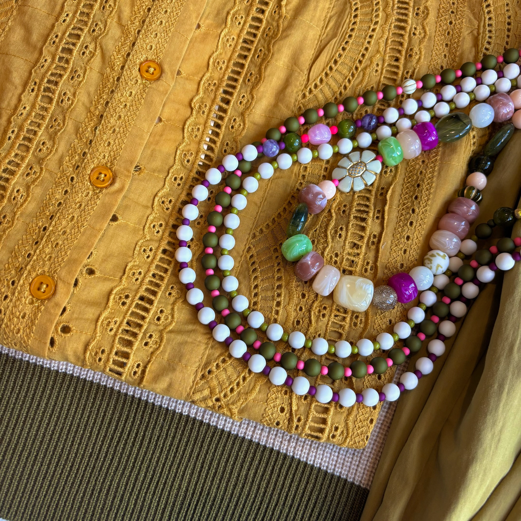 Top dentelle sans manche brodé (S)