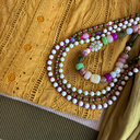 Top dentelle sans manche brodé