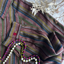 Chemisier rayures multicolores