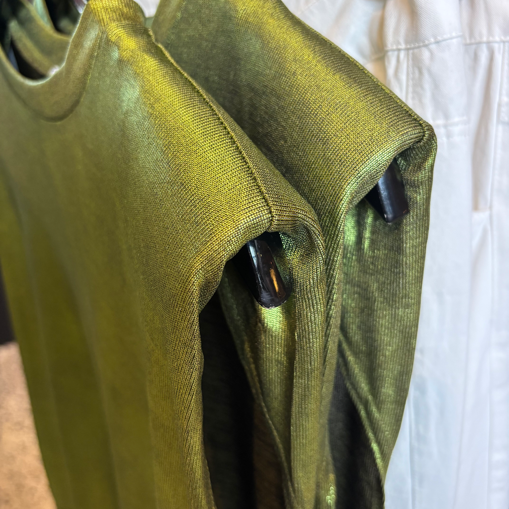 T-Shirt sans manches métallisé - Green (XS/S)